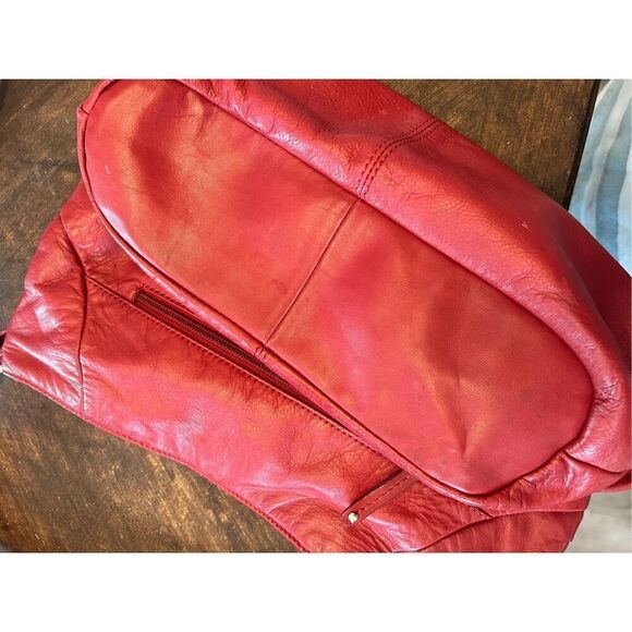 Tignanello 20th anniversary red leather shoulder bag - Picture 3 of 10